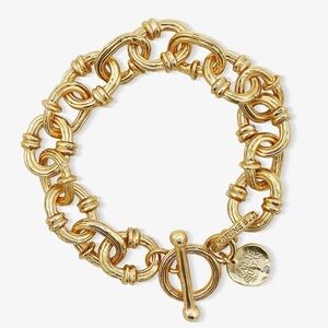 Gold Link Toggle Bracelet